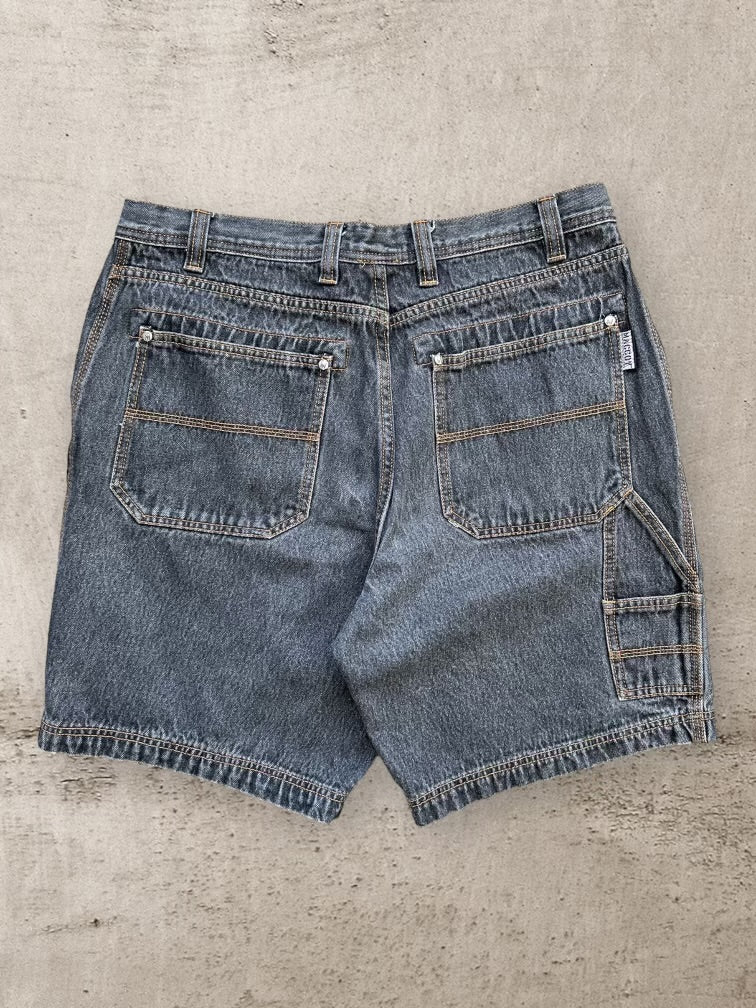 00s Maccoy Dark Wash Denim Cargo Shorts - 34”