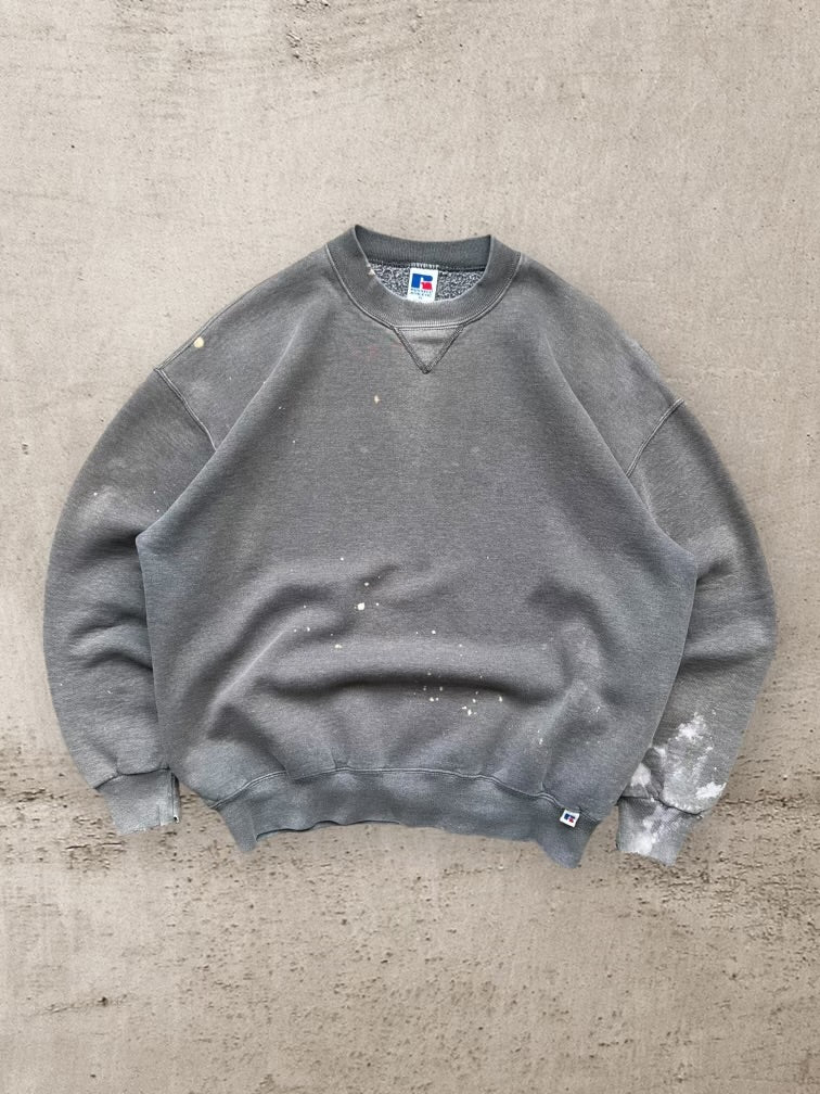 90s Russell Athletic Distressed Crewneck - XL