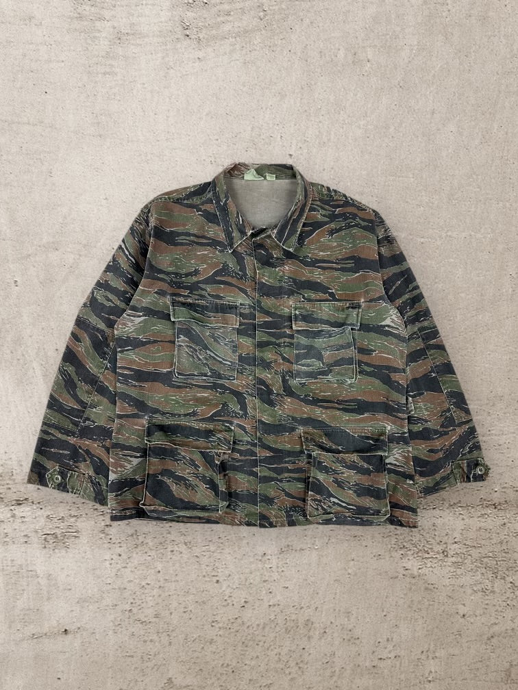 80s Tiger Camouflage Jacket - Large