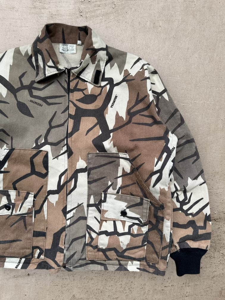 90s Predator Camouflage Zip Up Jacket - Large