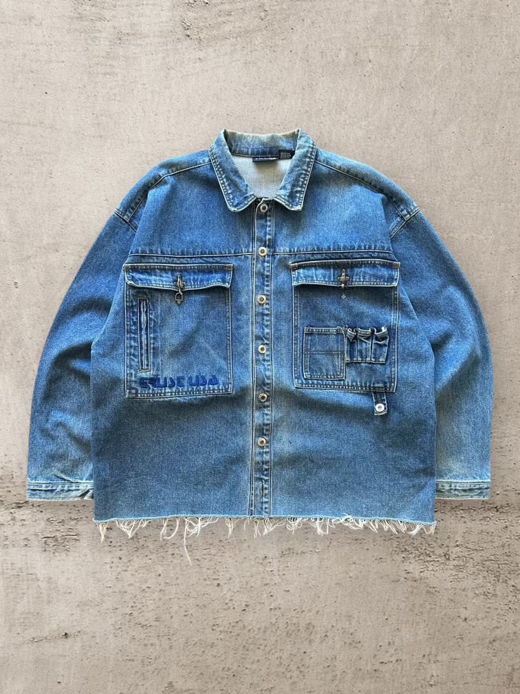 90s Trust Baggy CargoDenim Jacket - XL