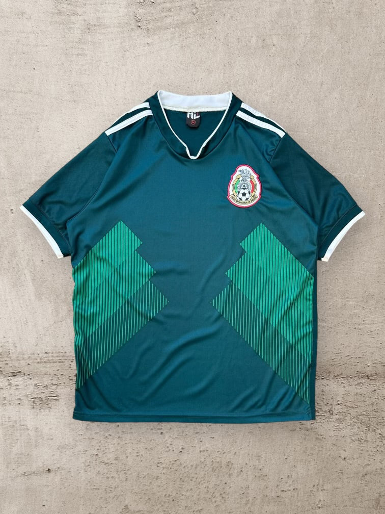 Striped Mexico Soccer Jersey - Medium