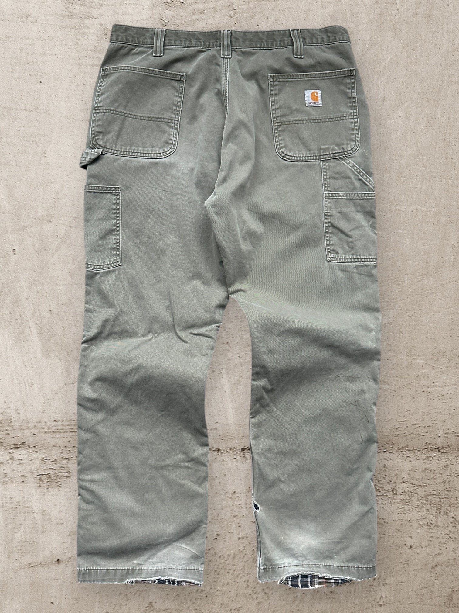 00s Carhartt Blanket Lined Carpenter Pants - 38