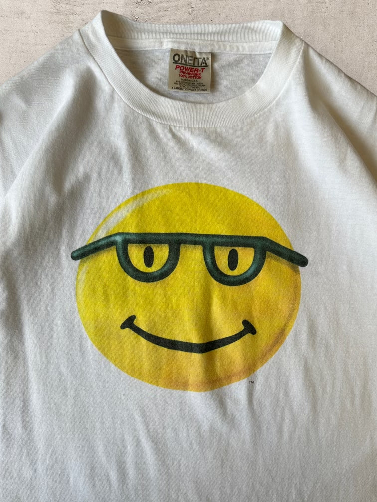 90s Microsoft Bob Smiley Face T-Shirt - XL