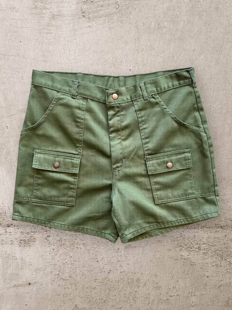 80s Girl Scout Multi Pocket Shorts - 34