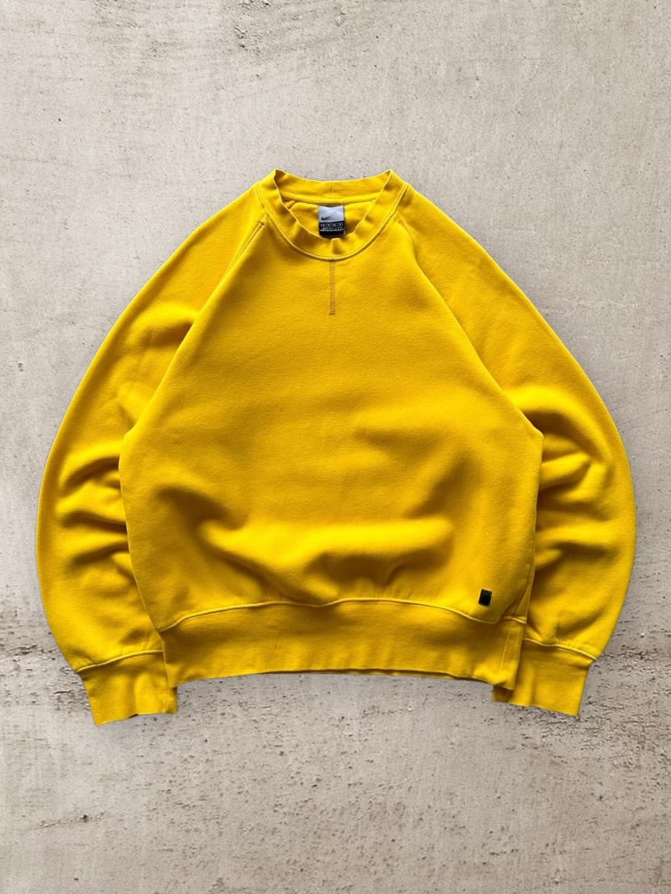 00s Nike Yellow Crewneck - Large