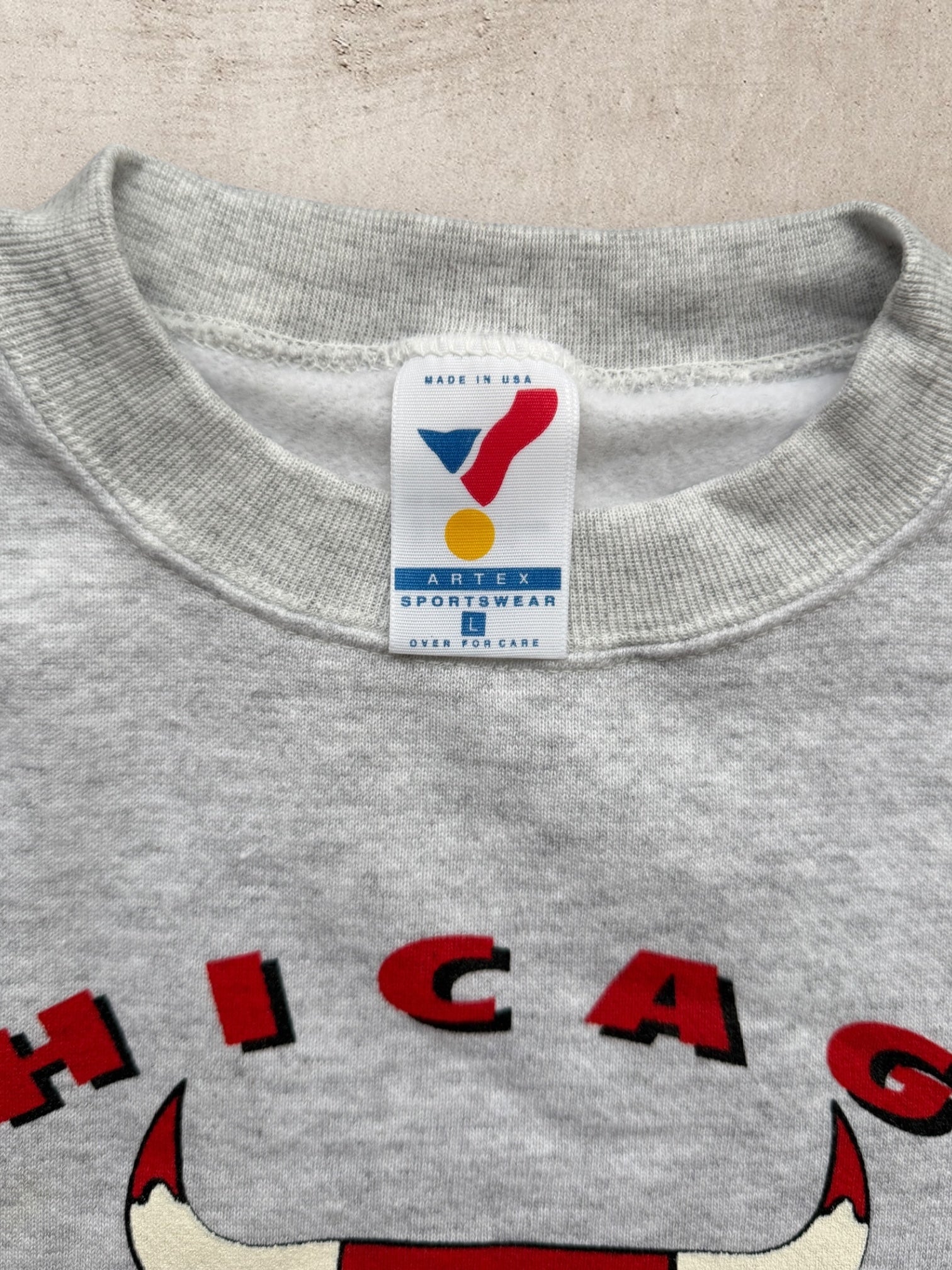 90s Chicago Bulls Graphic Crewneck - Large