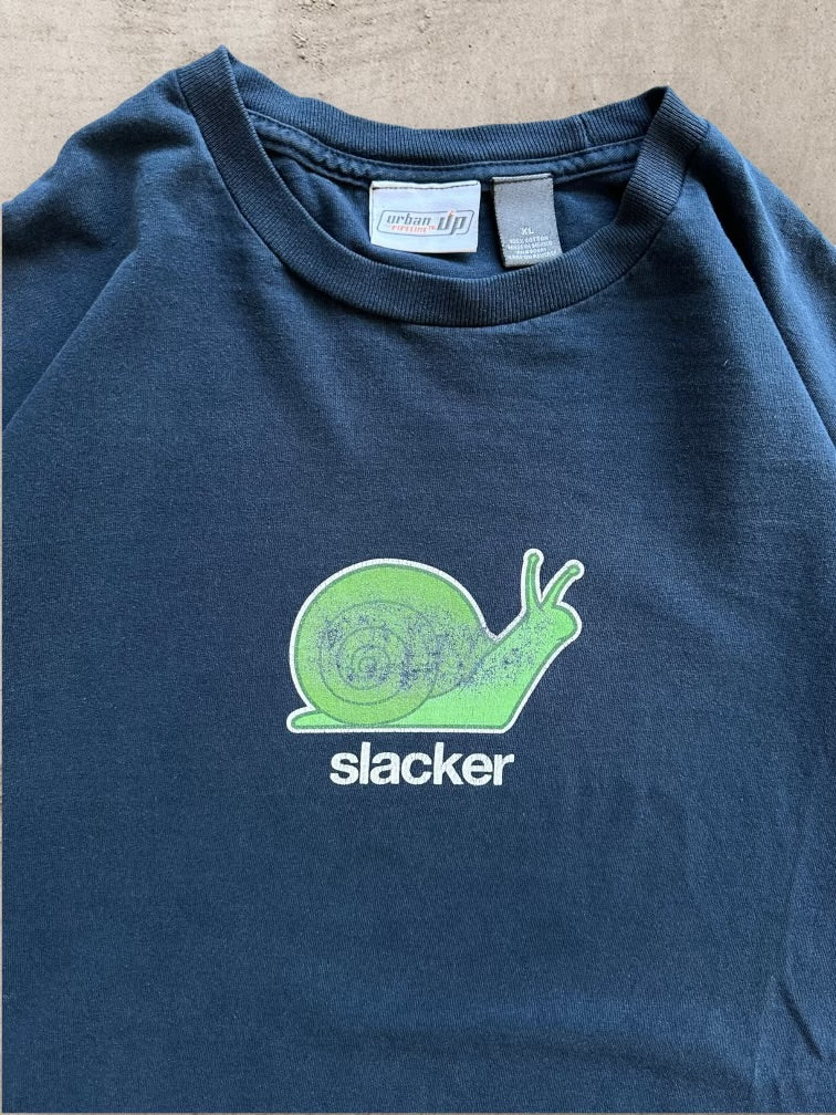 00s Slacker Graphic T-Shirt - Large