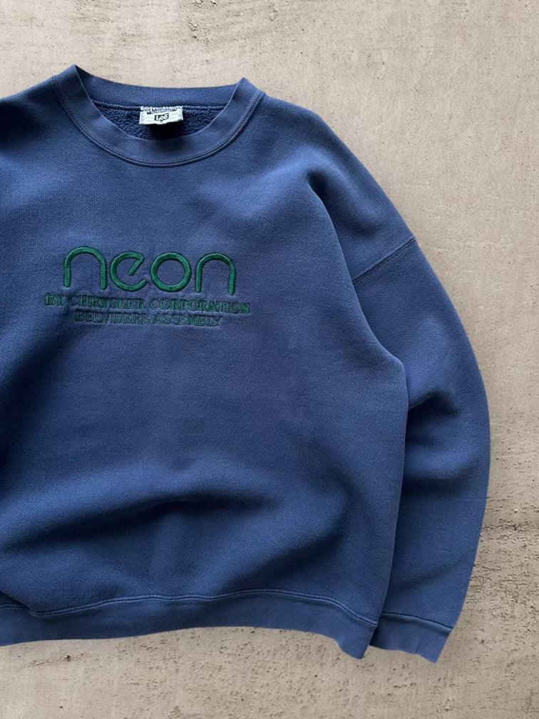 90s Neon by Chrysler Embroidered Crewneck - XL