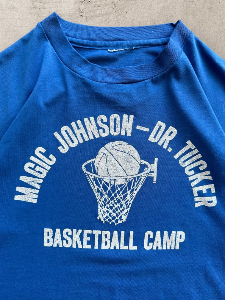 90s Magic Johnson - Dr Tucker Basketball Camp Graphic T-Shirt - Medium