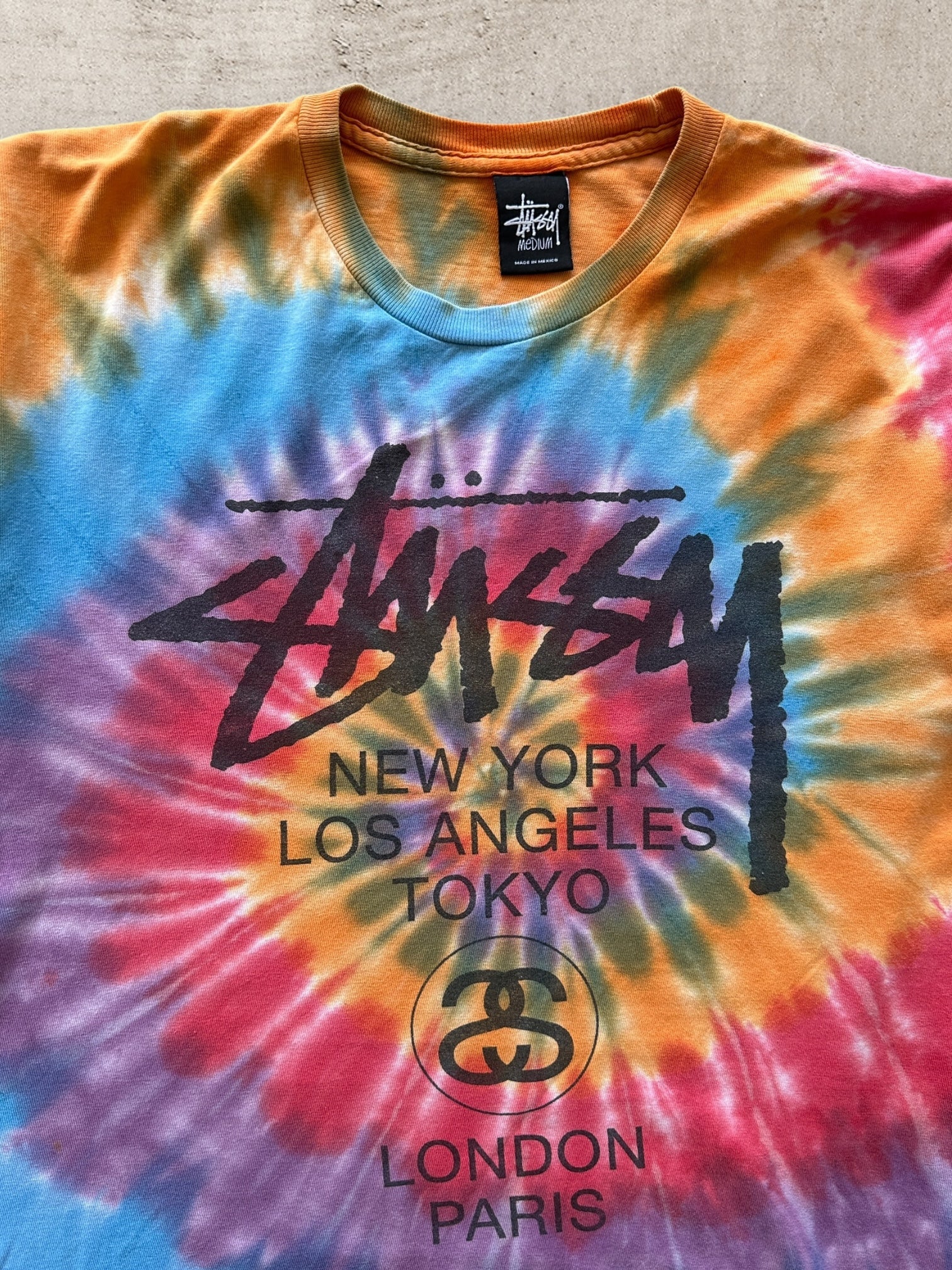 00s Stussy Tie Dye Graphic T-Shirt - Large – The Juncture