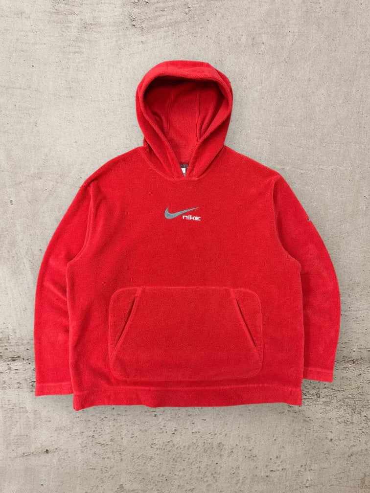 00s Nike Embroidered Fleece Hoodie - XL