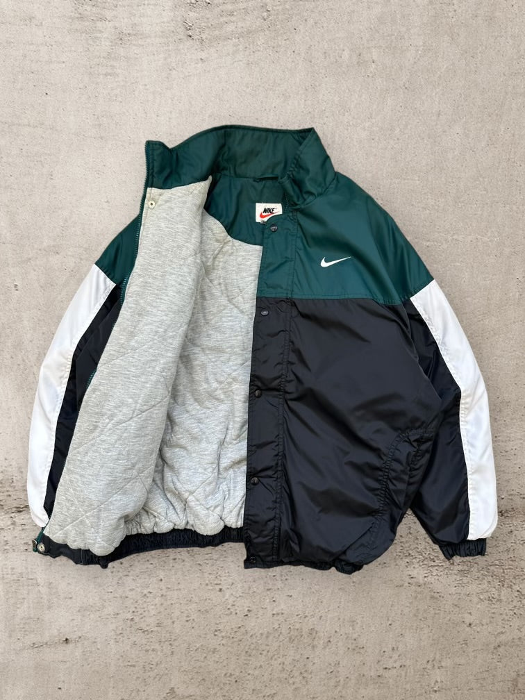 90s Nike Full Zip Color Block Jacket - XL