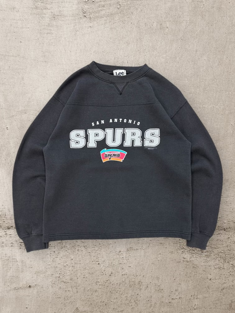 90s Lee San Antonio Spurs Graphic Crewneck - Small