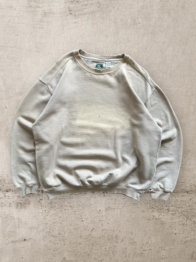 90s Faded & Distressed Crewneck - XL