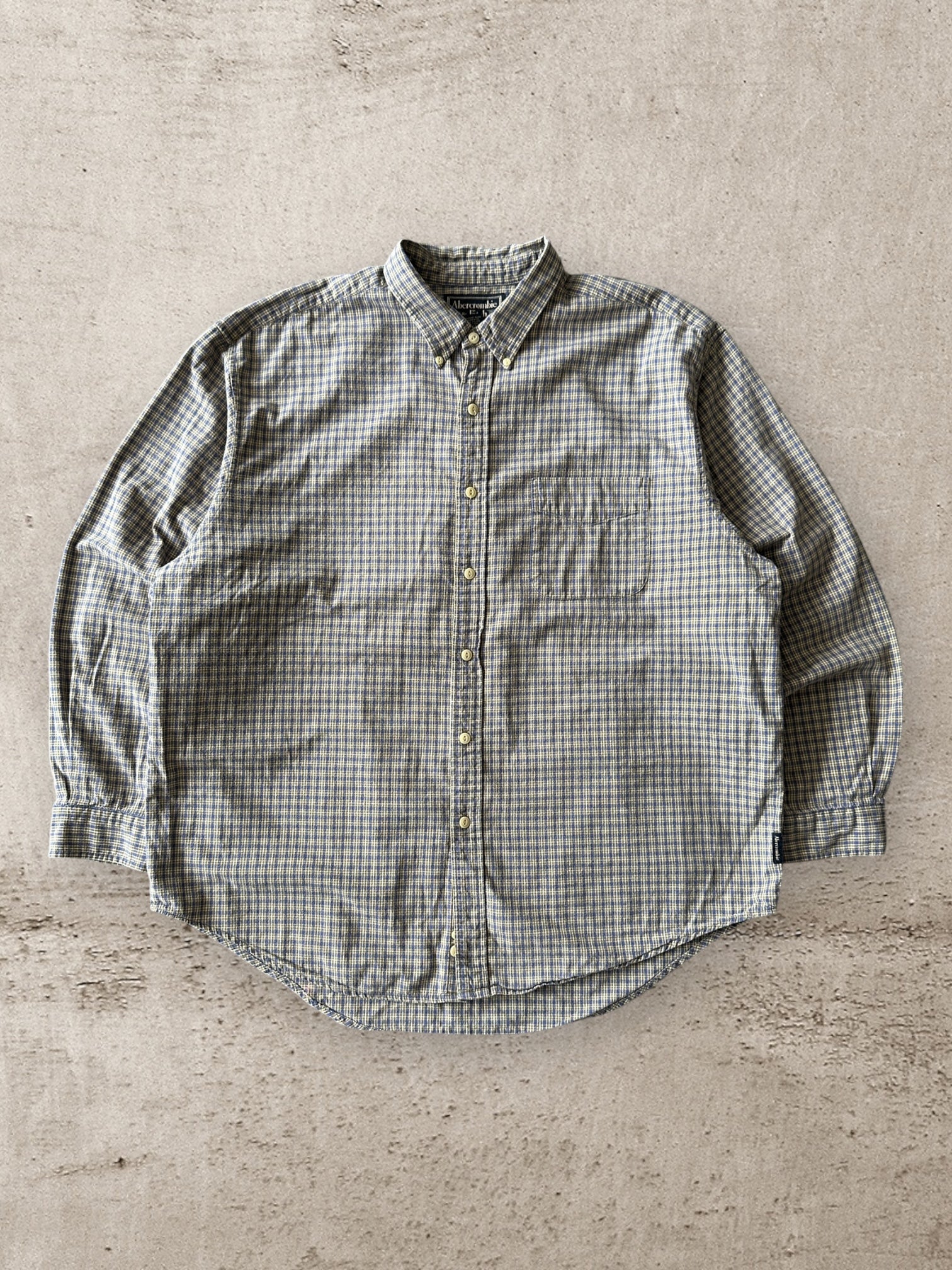 00’s A&F Plaid Flannel Shirt - XL