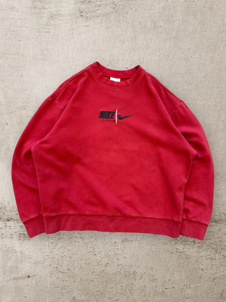 00s Nike Embroidered Graphic Crewneck - Large