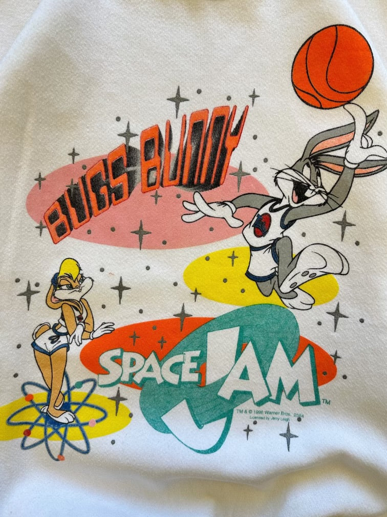 90s Bugs Bunny Space Jam Graphic Crewneck - XL