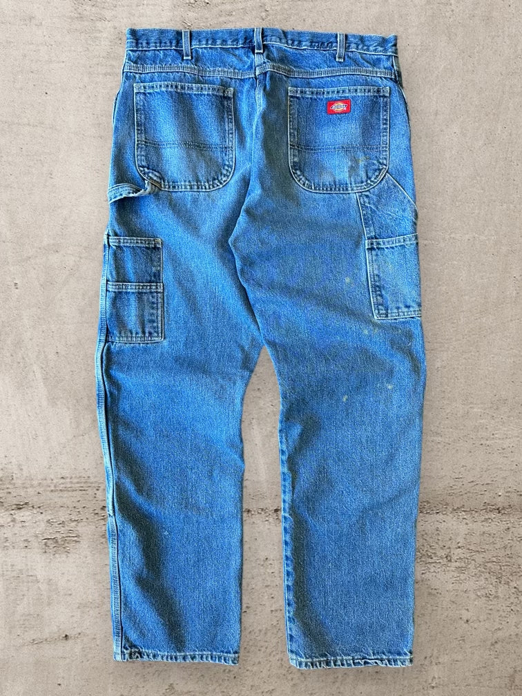 00s Dickies Double Knee Medium Wash Denim Jeans - 37x33