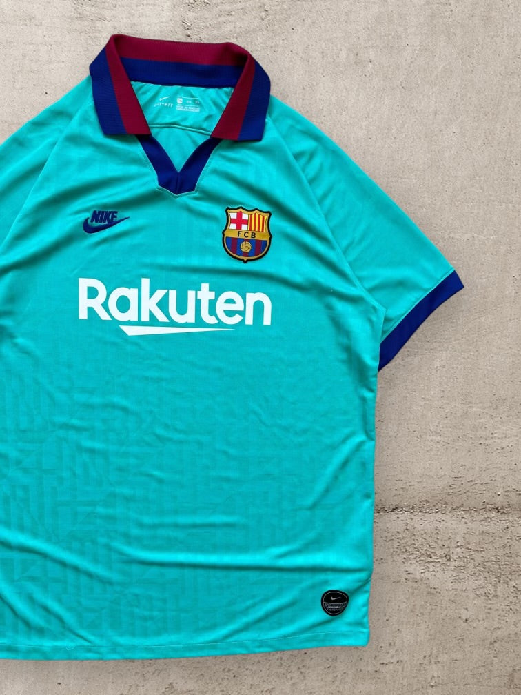 00s Nike Barcelona Soccer Jersey - XL