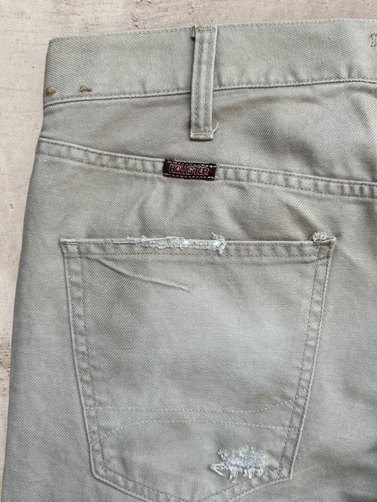 00s Hollister Distressed Boot Cut Pants - 34x33