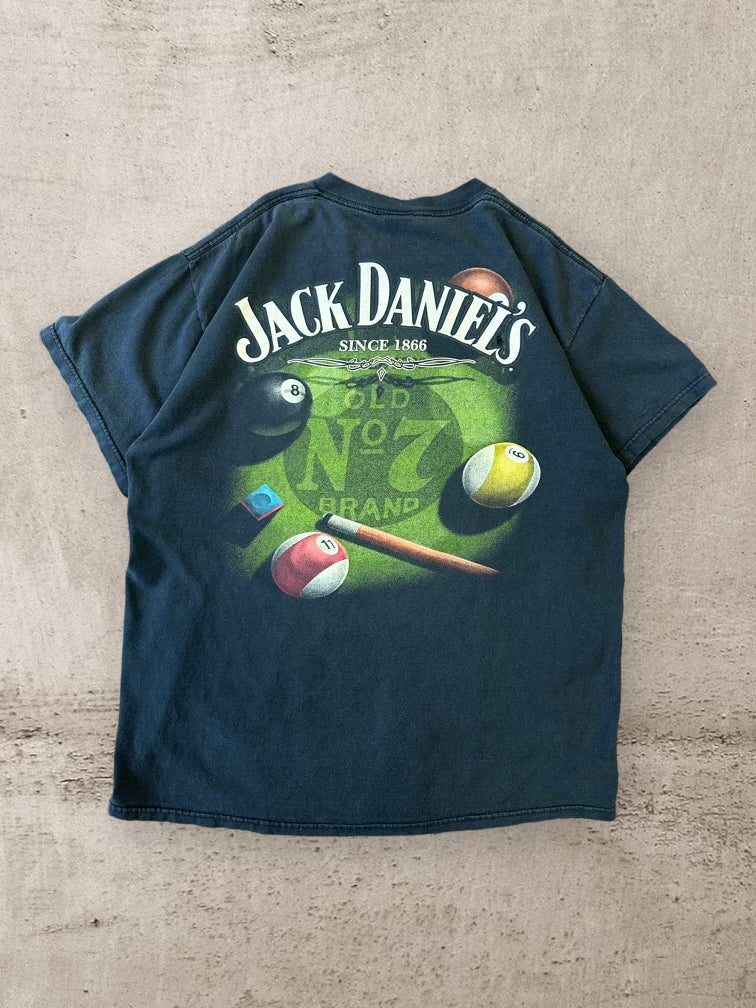 00s Jack Daniels Billiards T-Shirt - Large