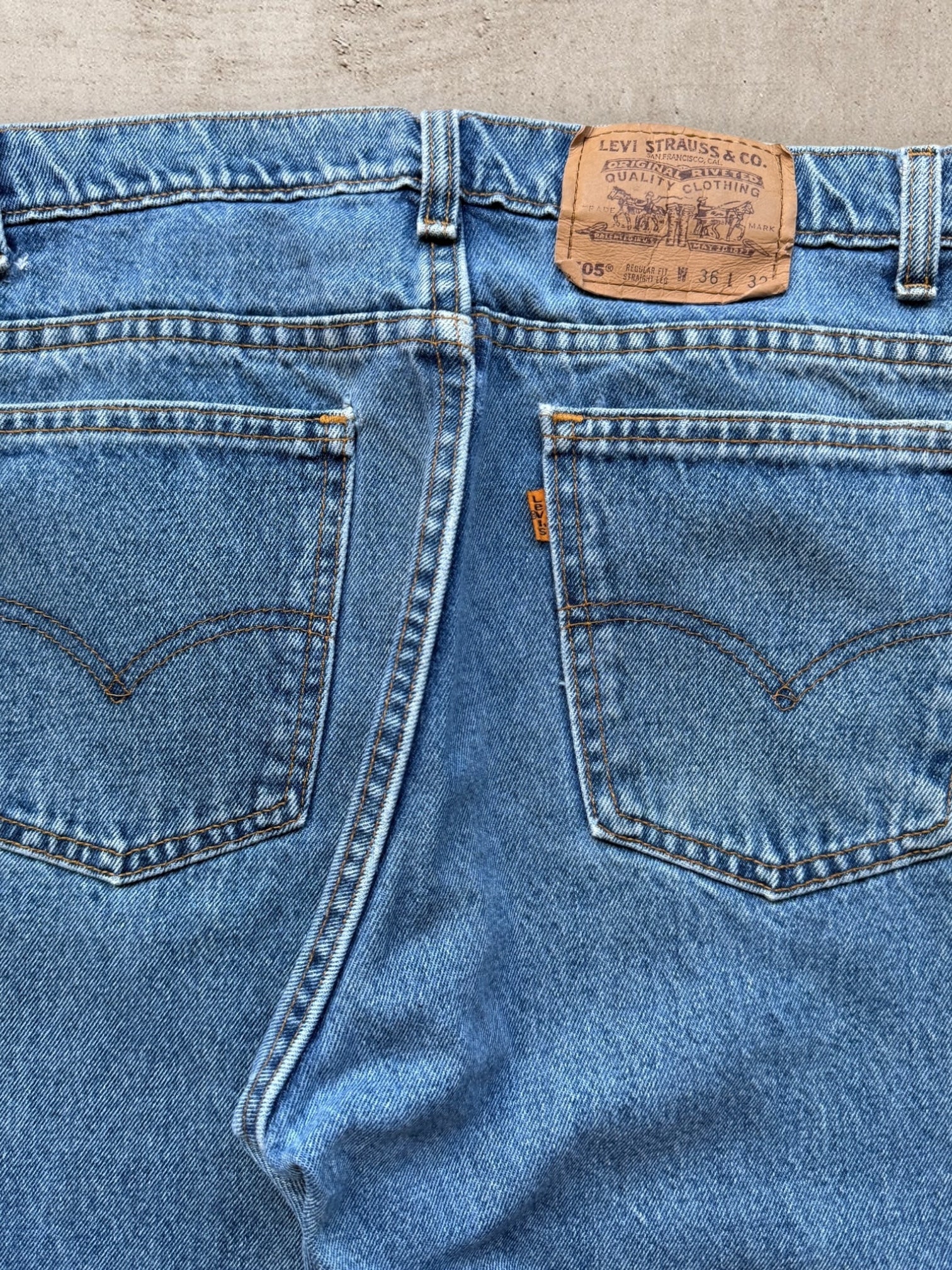 90s Levi’s 505 Orange Tab Denim Jeans - 35”