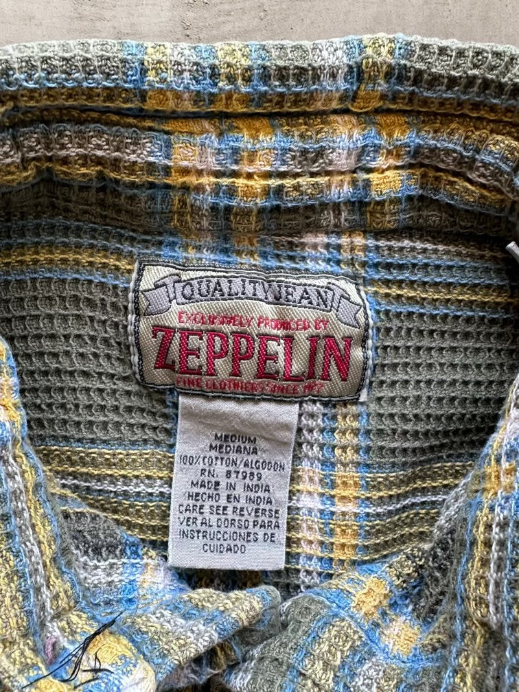 00s Zepplin Multicolor Plaid Flannel - Medium