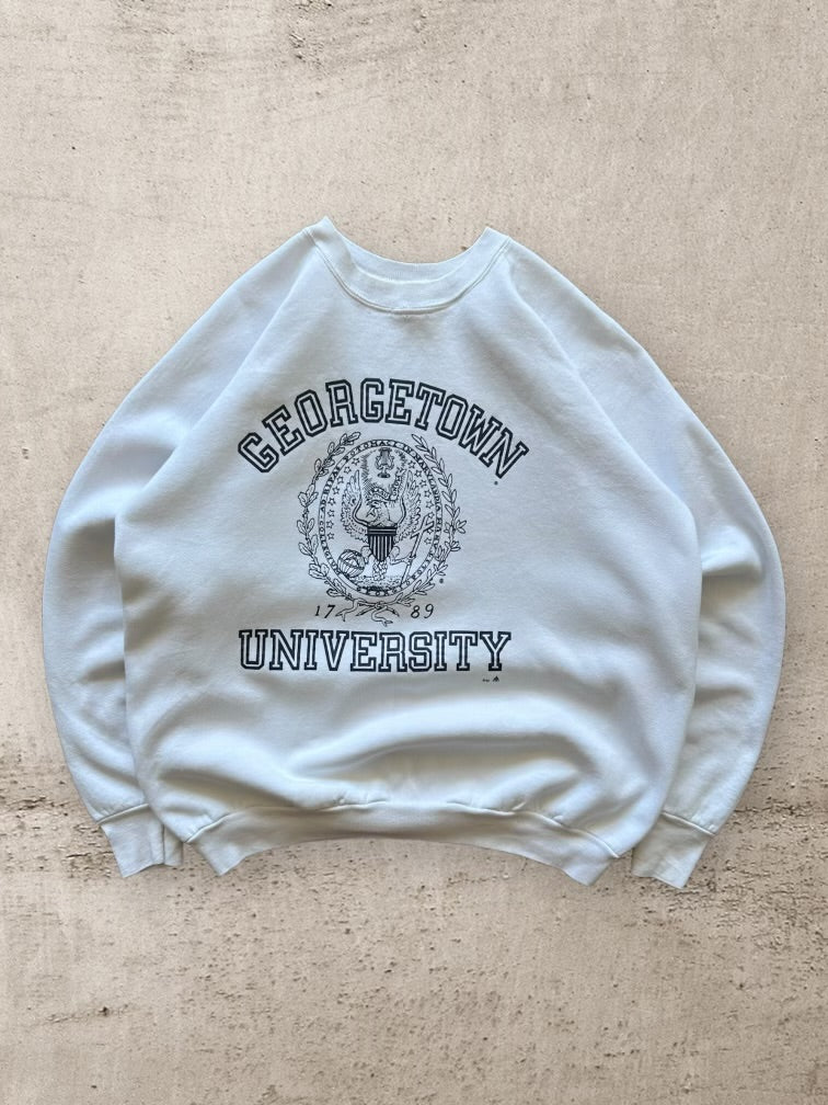 80s Georgetown University Graphic Crewneck - Large