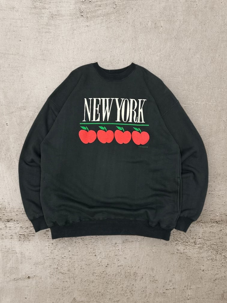 90s New York Apple Graphic Crewneck - XL