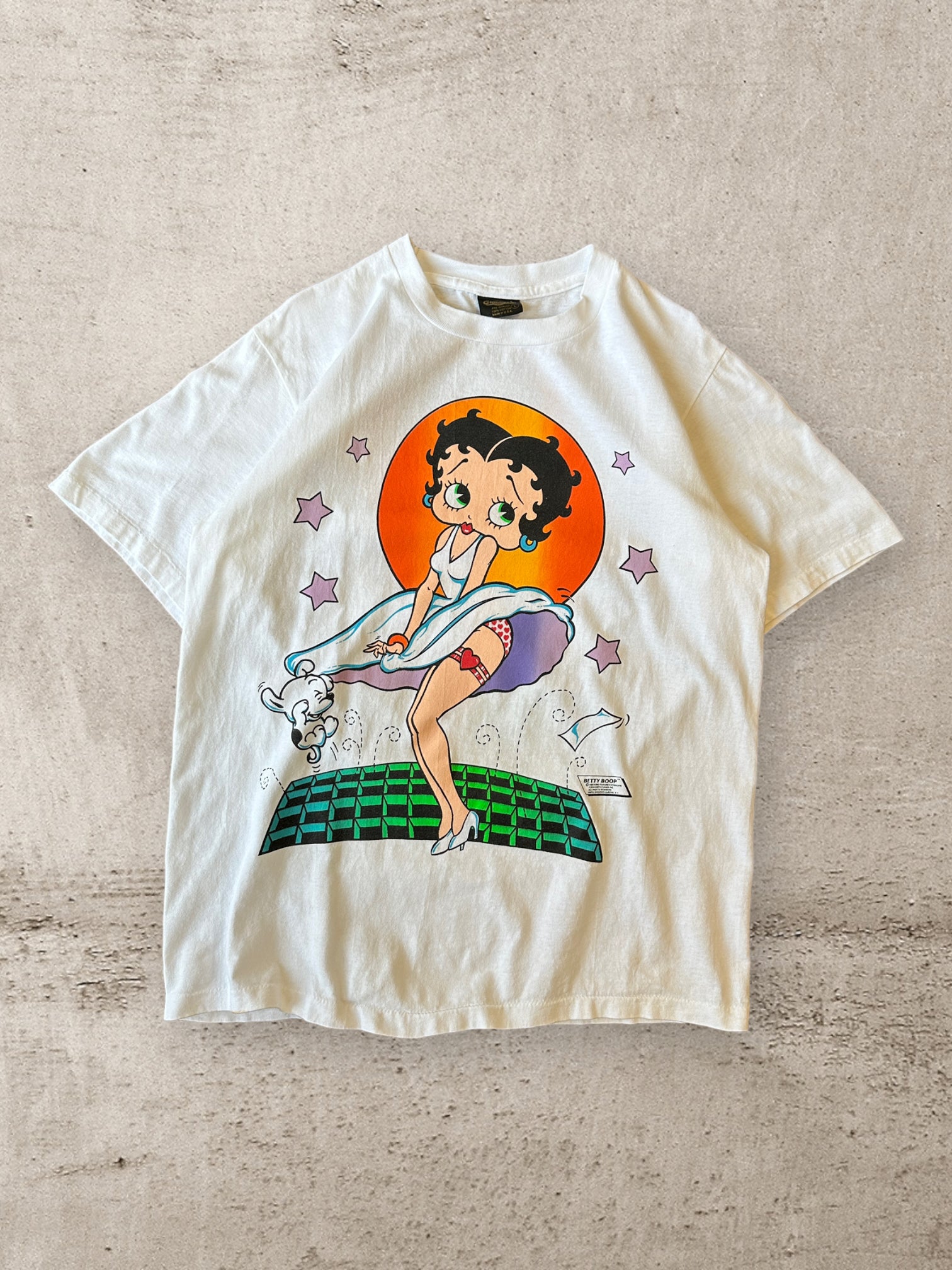 90s Betty Boop Marilyn Monroe Dress T-Shirt - Large