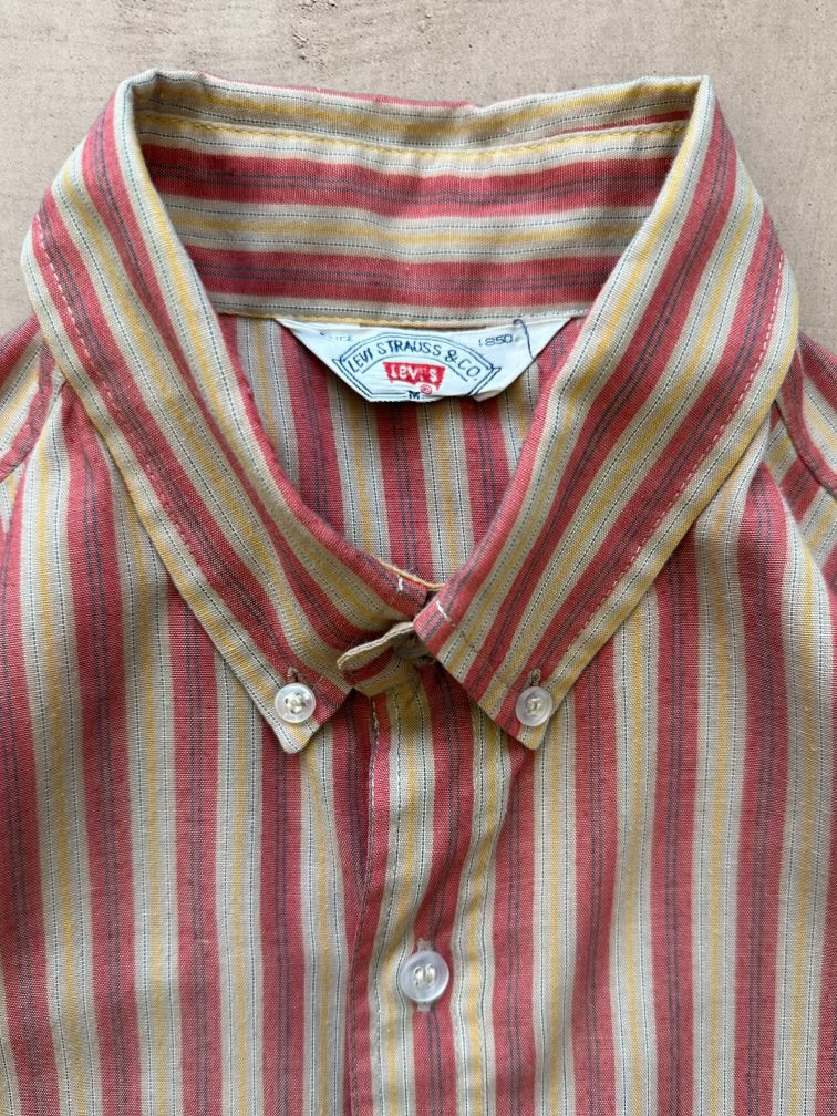 80s/90s Levi’s Striped Button Up Shirt - Large