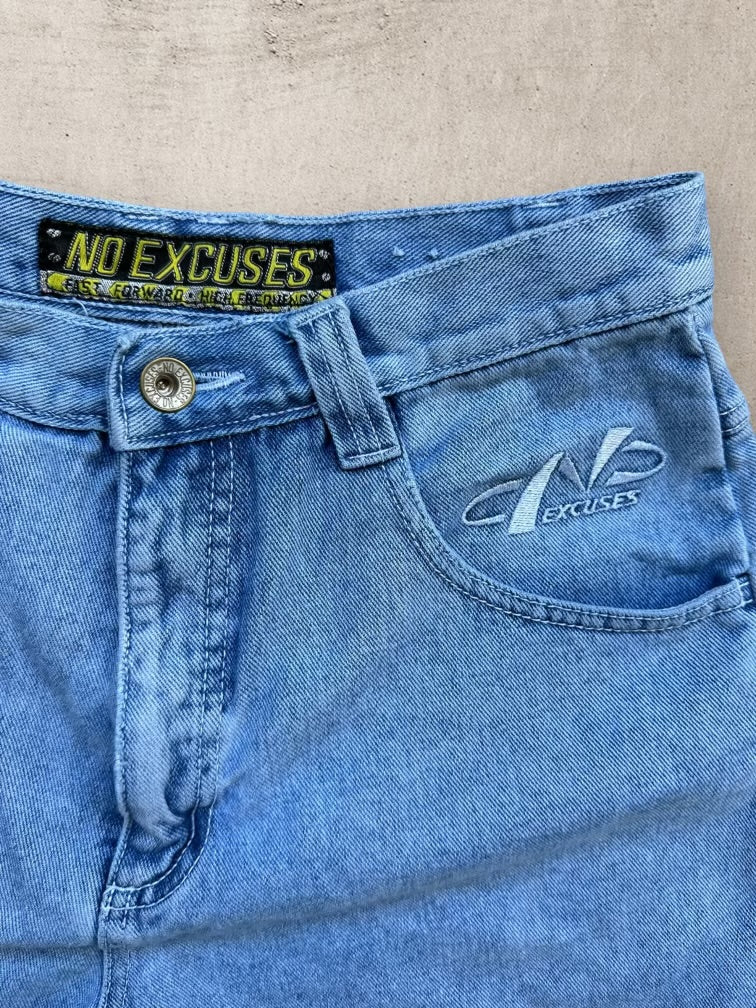 90s No Excuses Denim Shorts - 28