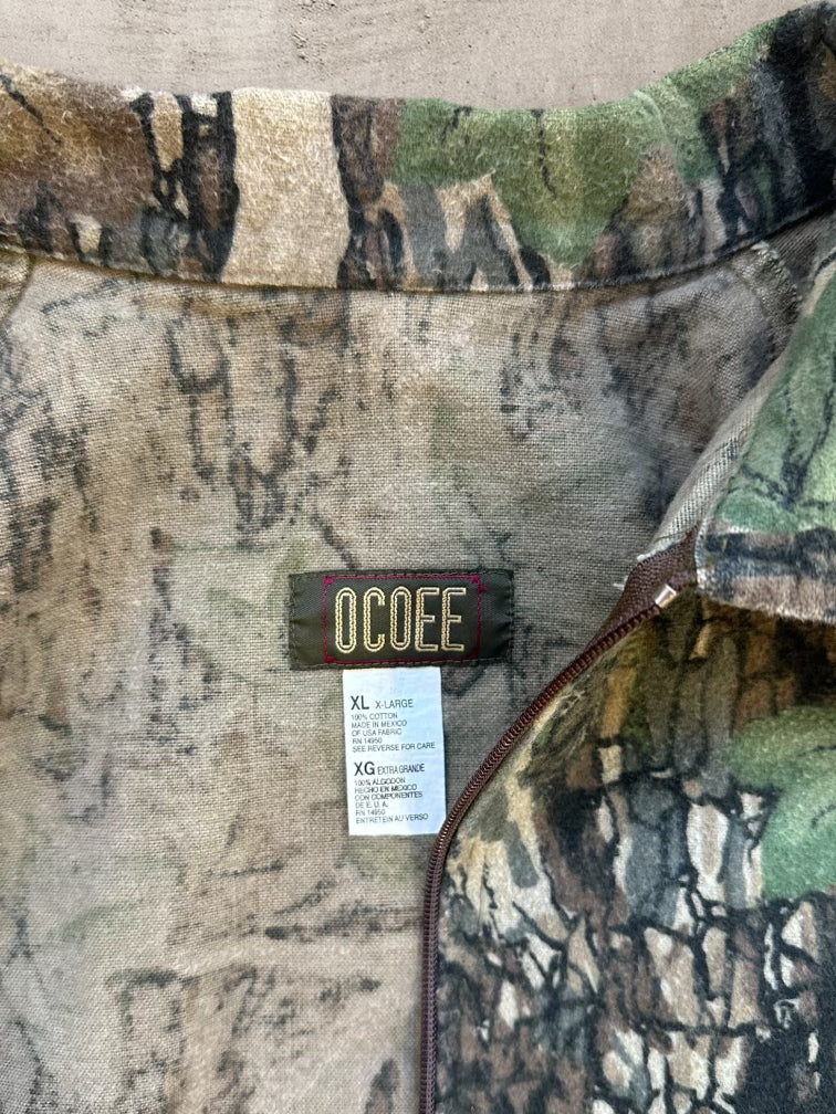 00s Ocoee Real Tree Camouflage Zip Up Jacket - XL