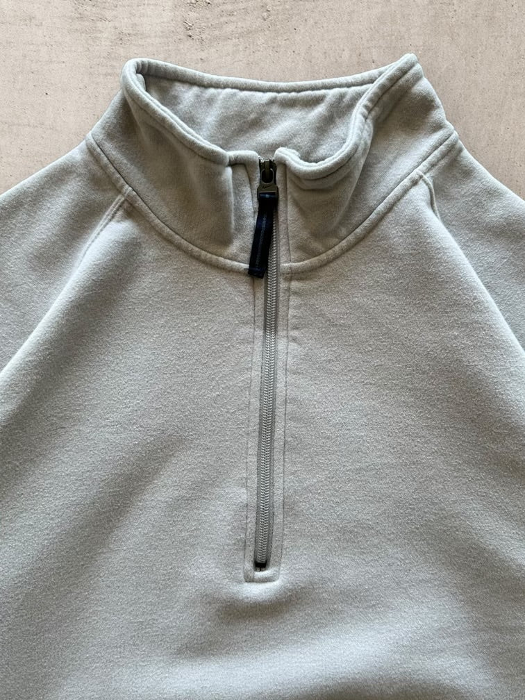 00s Nike 1/4 Zip Embroidered Sweatshirt - XL