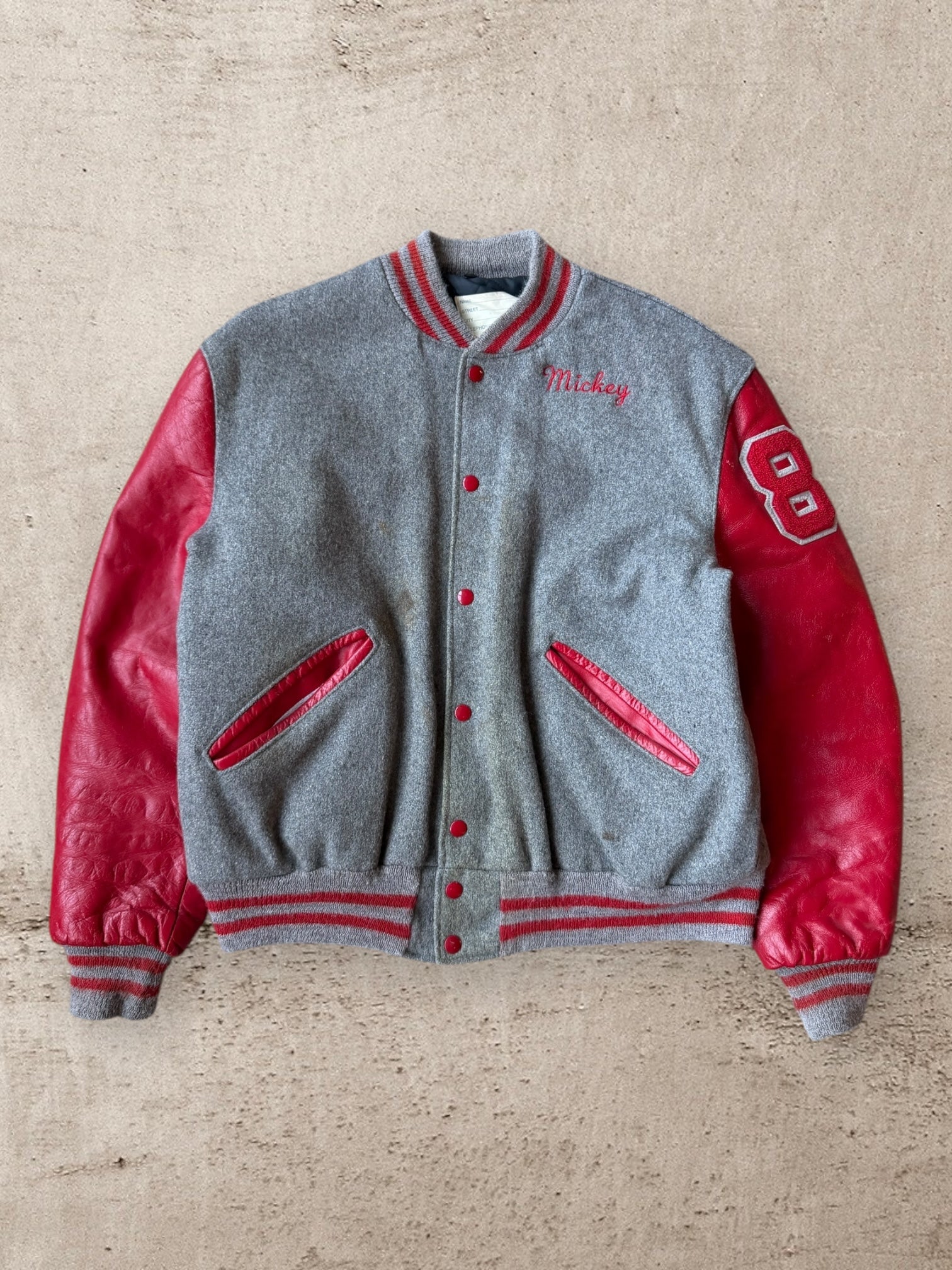 80s Fractional Rebels Varsity Jacket - Medium