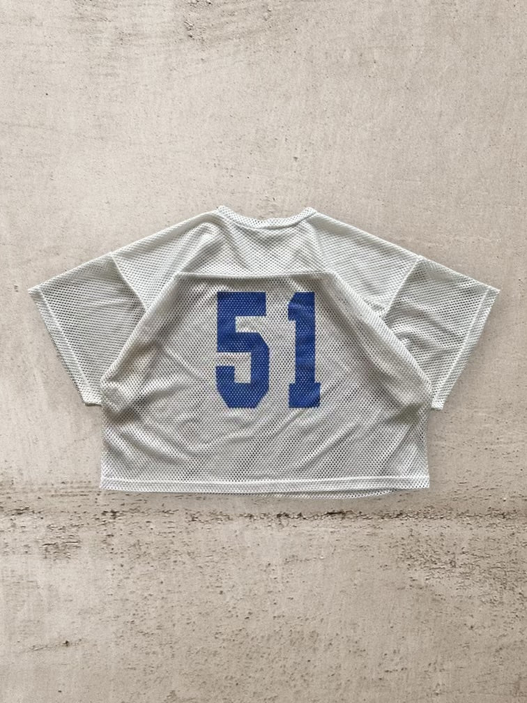 90s Cropped Mesh Football Jersey - XL