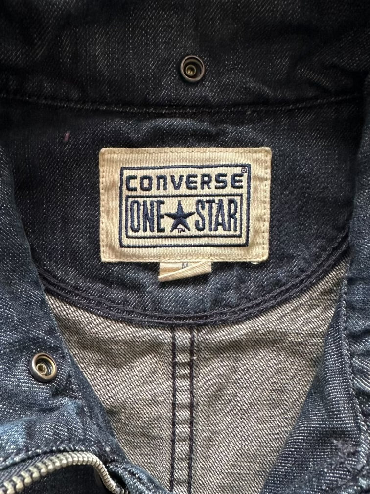 00s Converse One Star Denim Cargo Jacket - Large