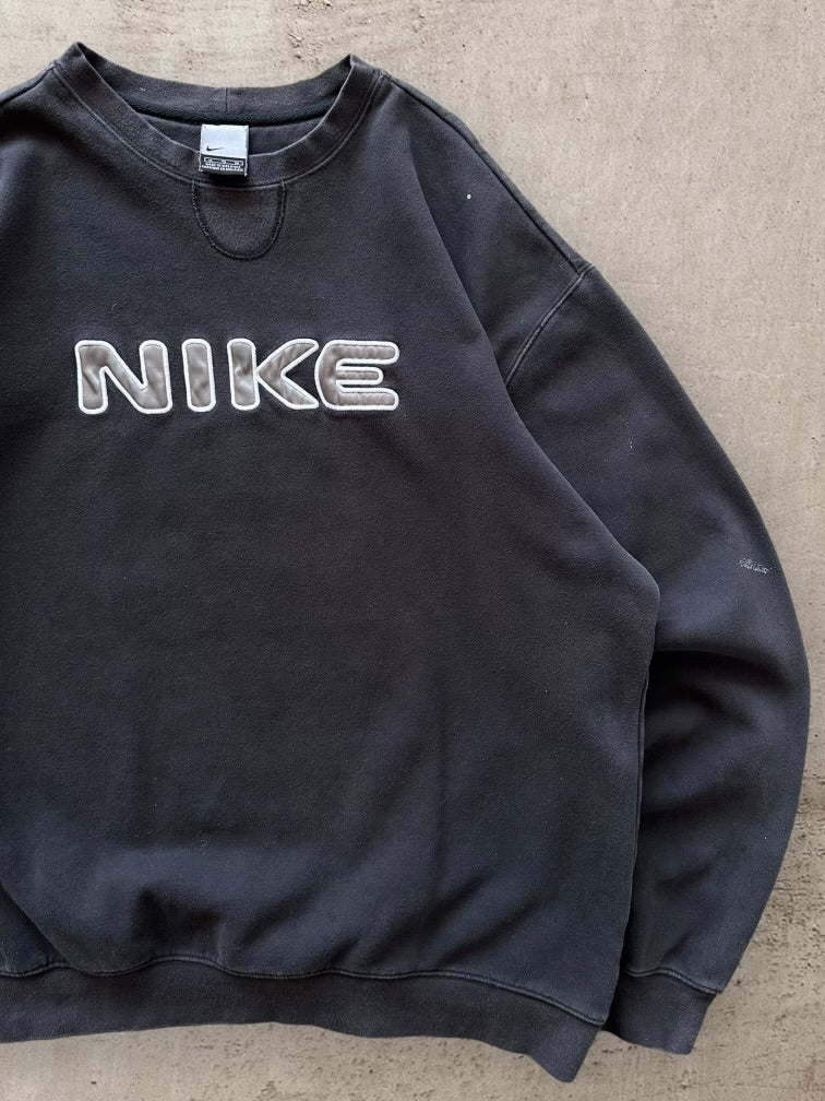 00s Nike Embroidered Spell Out Crewneck - XL