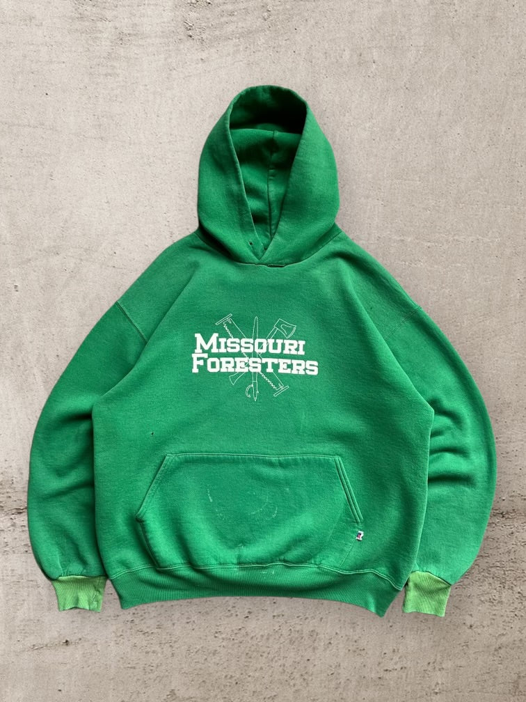 90s Russell Athletics Missouri Foresters Hoodie - Large