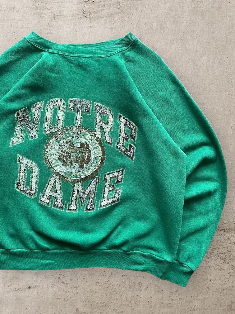 80s Champion Notre Dame Graphic Crewneck - Large