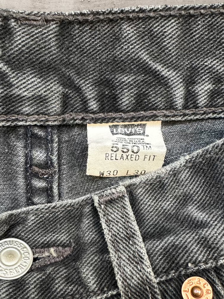 90s Levi’s 550 Black Denim Jeans - 28x29
