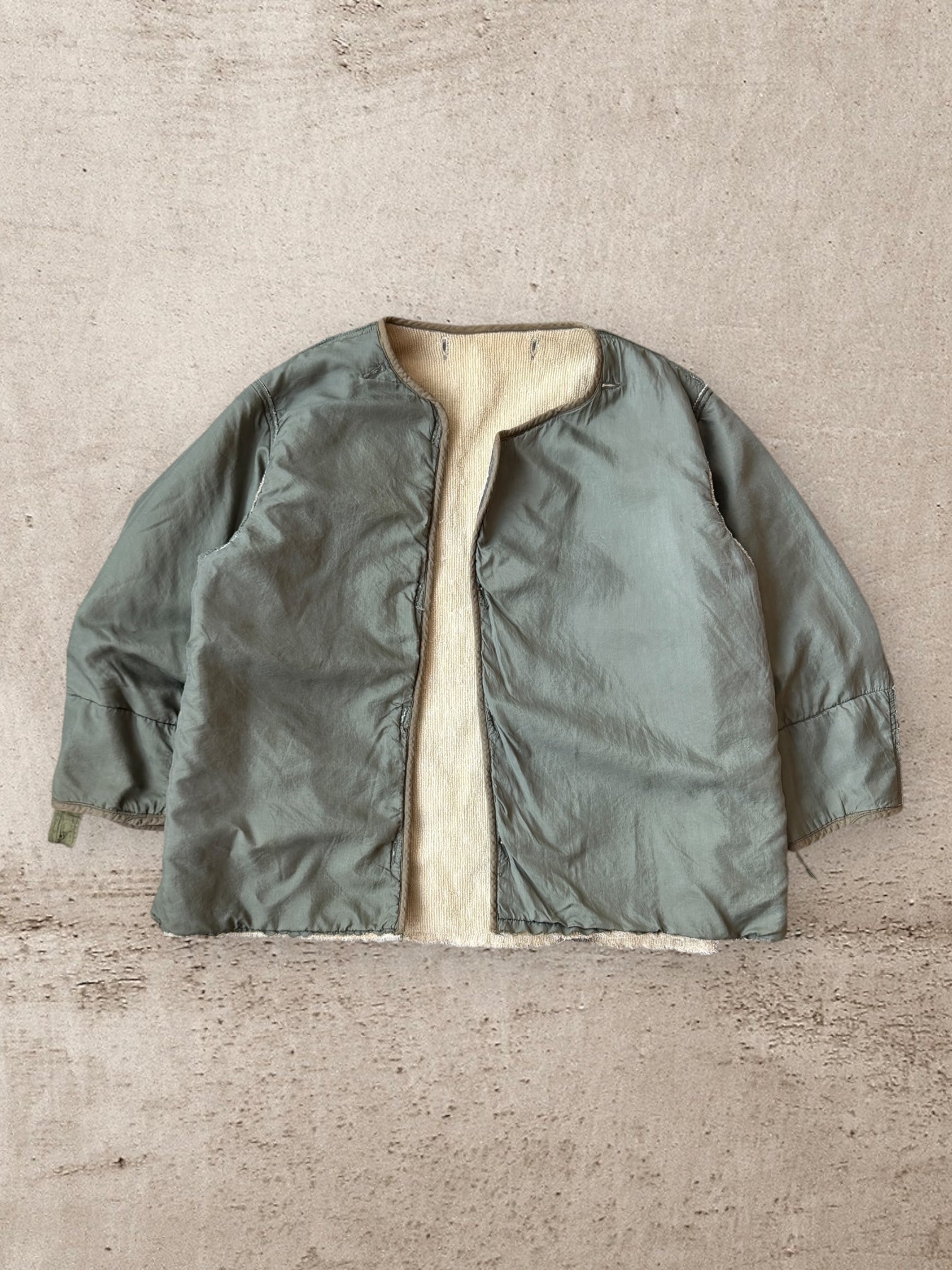 70s Military Sherpa Lined Liner Jacket - XXL