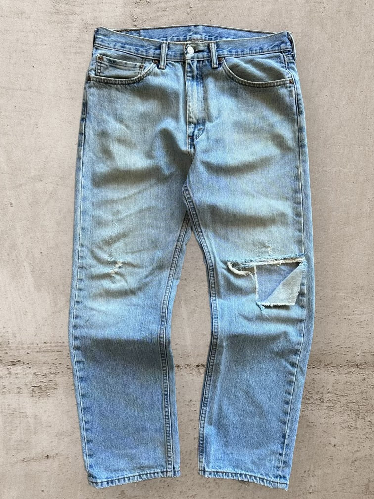 00s Levi’s Distressed Light Wash Denim Jeans - 34x29