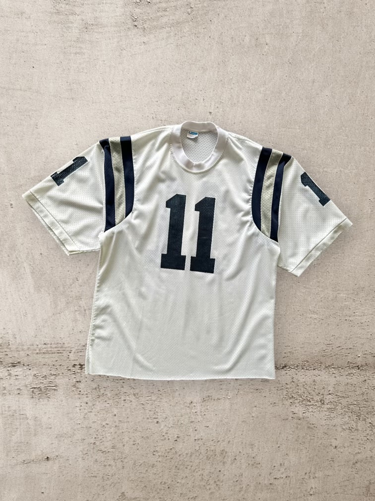 80s Champion Cropped Mesh Football Jersey - Medium