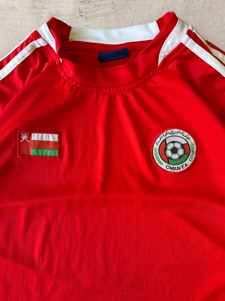00s Striped Oman Futbol Club Jersey - Large