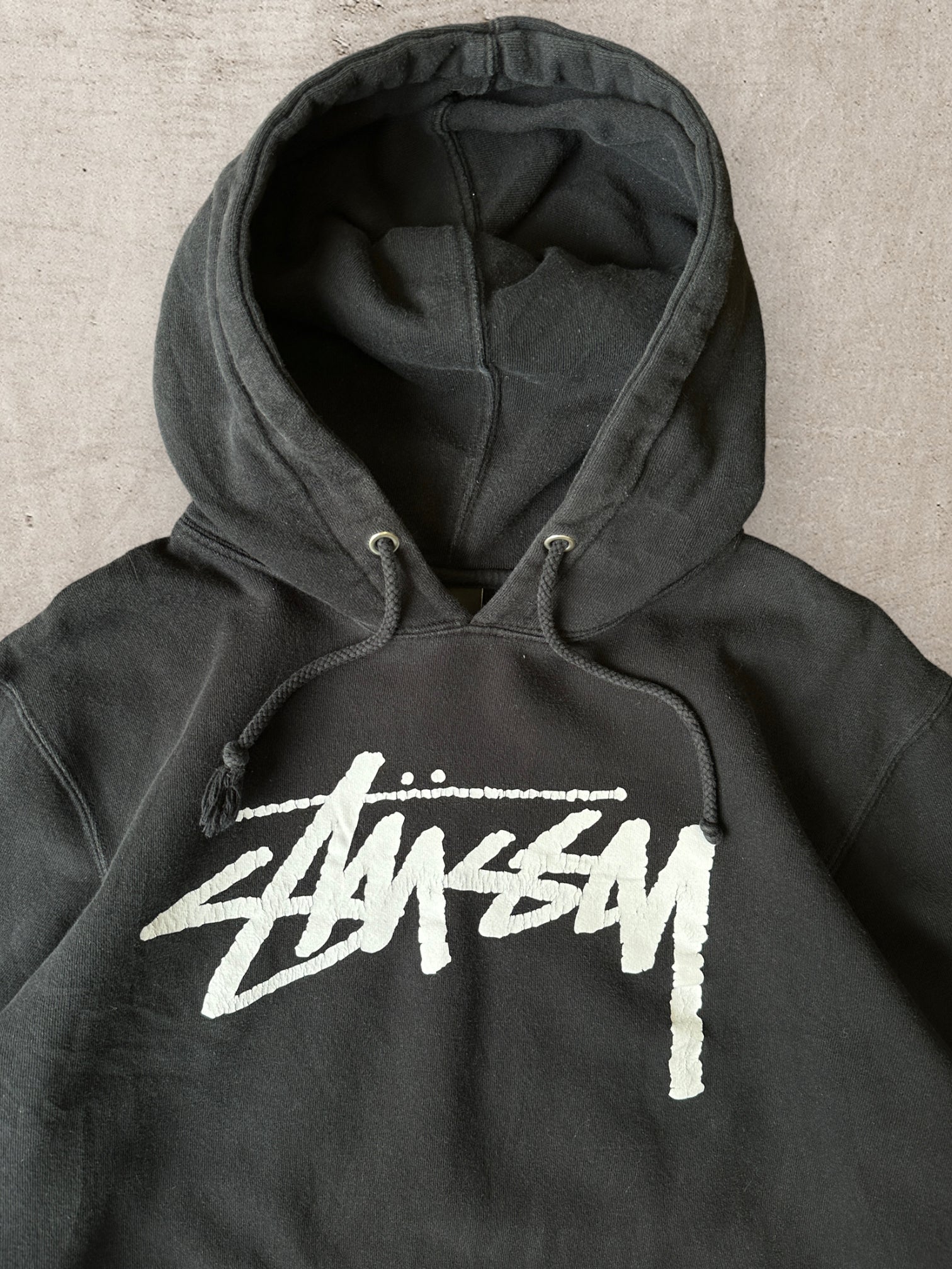 00s Stussy Spell Out Hoodie - Large