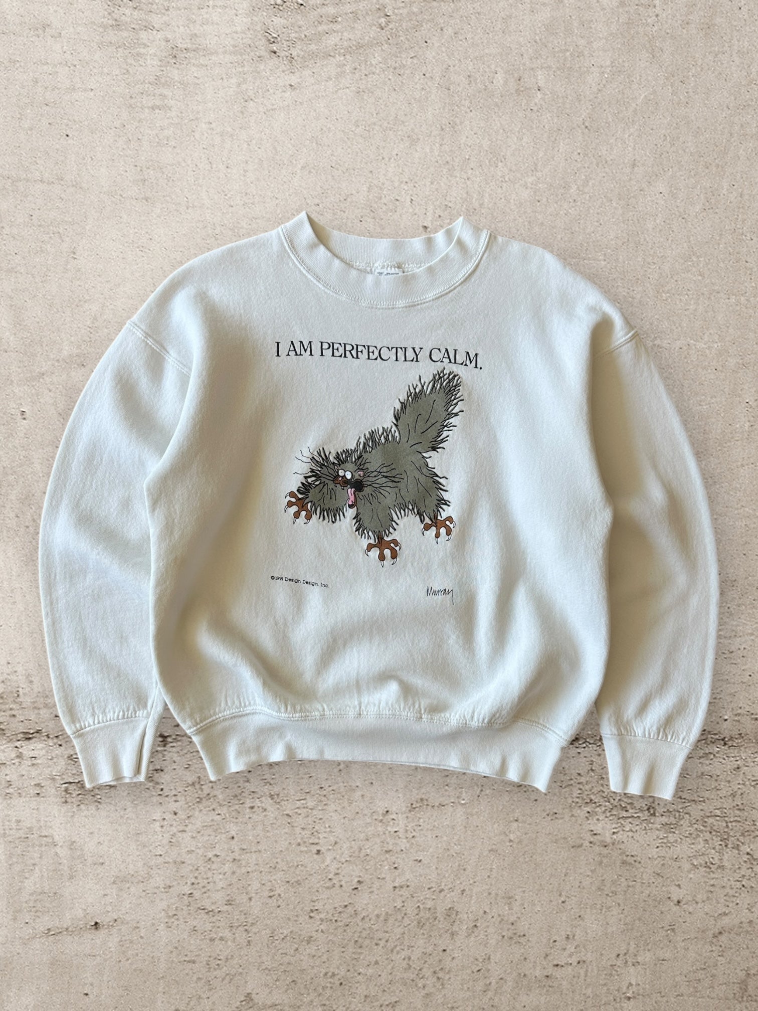 90s I Am Perfectly Calm Crewneck - Small