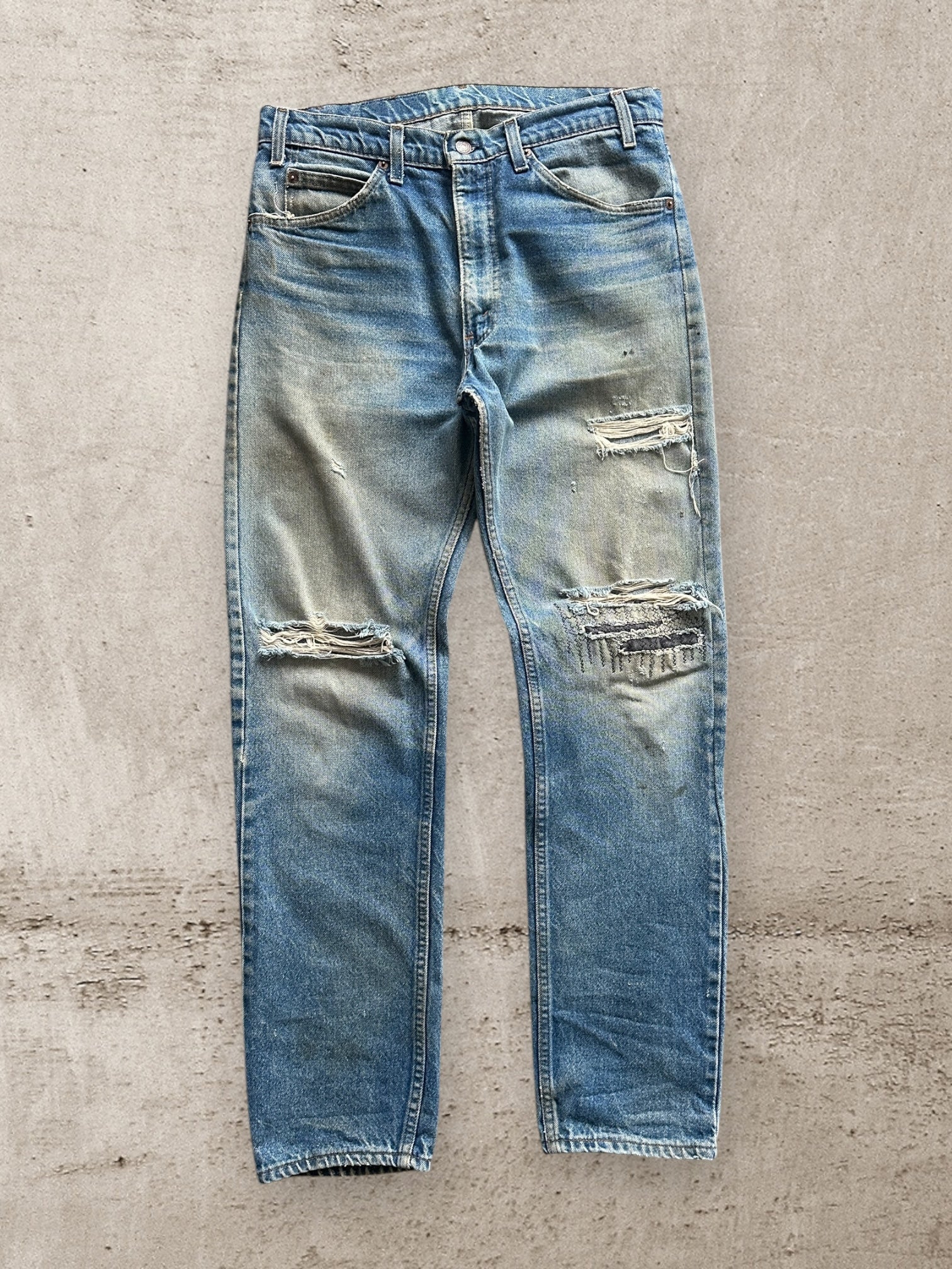 80s Levi’s Faded & Distressed Denim Jeans - 34