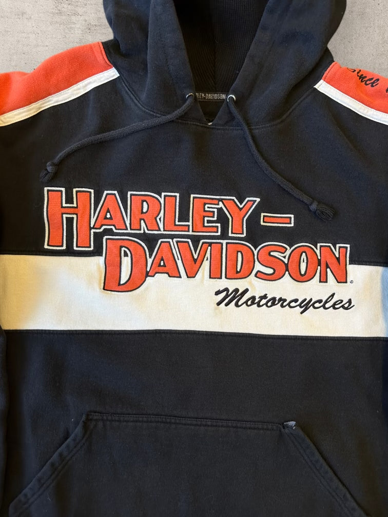 00s Harley Davidson Color Block Hoodie - XL